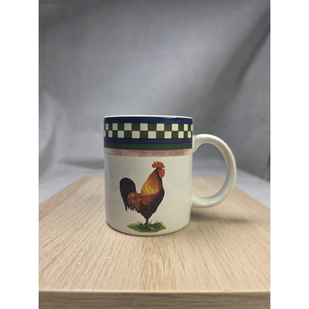 INTERNATIONAL TABLEWORKS ELLA'S ROOSTER 106 BOB TIMBERLAKE 3 3/4" Coffee Mug